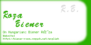 roza biener business card